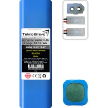 Tekno Bravo (Bilicra Moby Uyumlu) 6400MAH 92,16WH Robot Süpürge Yedek Bataryası