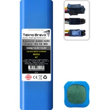 Tekno Bravo (Midea M7 Uyumlu) 6400MAH 92,16WH Robot Süpürge Yedek Bataryası