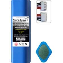 Tekno Bravo (Ecovacs DJ65 Uyumlu) 6400MAH 92,16WH Robot Süpürge Yedek Bataryası