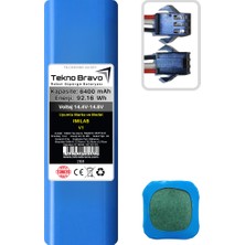 Tekno Bravo (Imilab V1 Uyumlu) 6400MAH 92,16WH Robot Süpürge Yedek Bataryası