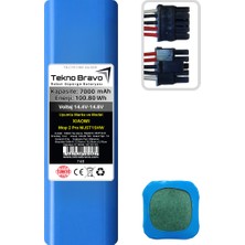 Tekno Bravo (Xiaomi Mop 2 Pro MJST1SHW Uyumlu) 7000MAH 100,8WH Robot Süpürge Yedek Bataryası