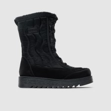 TOGO Kadın Kar Botu Siyah Paraşüt Kumaş Bağcıklı Model 36 Kauçuk Taban ile Konforlu Kullanım