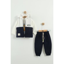 Erkek Bebek Mont ve Jogger Pantolon 3'lü Takım (9-12-18 Ay)