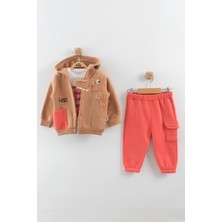 Erkek Bebek Dinazor Model Eşofman Takım (9-12-18 Ay)