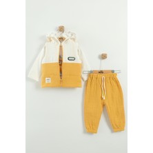 Erkek Bebek Mont ve Jogger Pantolon 3'lü Takım (9-12-18 Ay)