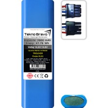 Tekno Bravo (Trouver Finder Rls3 Uyumlu) 2900MAH 41,76WH Robot Süpürge Yedek Bataryası