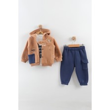 Erkek Bebek Dinazor Model Eşofman Takım (9-12-18 Ay)