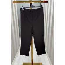 Sentez Milano Boru Boru Paça Pantolon Kahve 5603