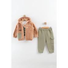 Erkek Bebek Dinazor Model Eşofman Takım (9-12-18 Ay)