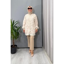 Sentez Milano Boru Boru Paça Pantolon Bej 5603