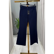 Sentez Kanvas Ispanyol Paça Pantolon Lacivert 5531