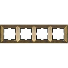 Viko 92190954 Trenda Metal Antik Dörtlü Çerçeve Vk