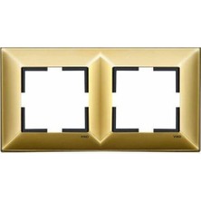 Viko 92190932 Trenda Metal Gold Ikili Çerçeve Vk