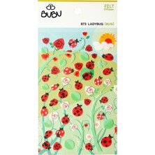 Bubu Keçe Sticker Uğur Böceği