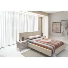 Folt Beige Bazalı Karyola