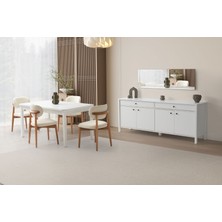 Folt White Yemek Odası Takımı