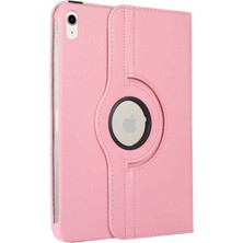 iPad 11.nesil 2025 Tkdw Dönebilen Standlı Kılıf - Pembe