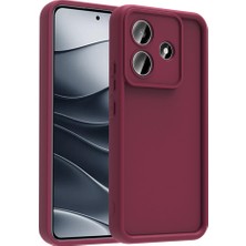 Redmi Note 14 Kılıf Kamera Korumalı Tkdw Ananas Kapak - Mürdüm