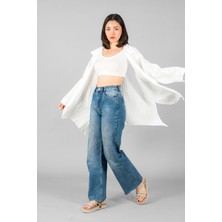 Müslin Kadın Yakalı Kimono