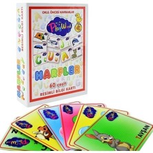 Nessiworld  Playwood Eğitici Resimli Bilgi Kartı Harfler