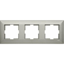 Viko 92190913 Trenda Metal Krom Üçlü Çerçeve Vk