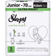 Nessiworld Sleepy Natural Külot Bez 2'li Ultra Paket 5 Beden 78 Adet