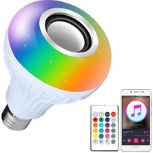 Bluetooth Hoparlör Akıllı LED Ampul Lamba (5224)