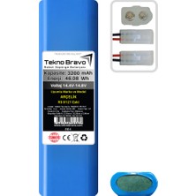 Tekno Bravo (Arçelik Rs 9121 Eski Uyumlu) 3200MAH 46,08WH Robot Süpürge Yedek Bataryası