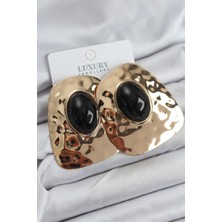 Pirinç Gold Renk Vintage Kadın Küpe