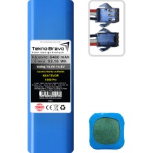 Tekno Bravo (Neatsvor X600 Pro Uyumlu) 6400MAH 92,16WH Robot Süpürge Yedek Bataryası