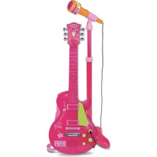 Nessiworld  Elektronik Ayaklı Mikrofonlu Pembe Gitar