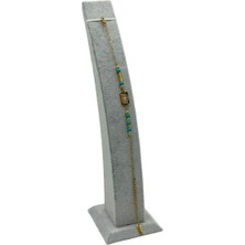 Gri 23 cm Dik Bileklik Standı, Şık ve Kullanışlı Tasarım