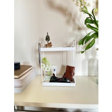 Beyaz Çok Amaçlı Takı ve Kozmetik Düzenleyici Organizer