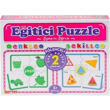Nessiworld  7194 Çark Puzzle Renkler Şekiller -Dıytoy