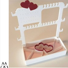 Beyaz Kalpli Takı Organizeri 20X20, Şık ve Pratik Aksesuar Saklama Çözümü