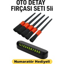 Volvo C30 1.6 Sports  Araca Uygun Oto Detay Fırçası Seti 5 'li - Numaratör Hediyeli