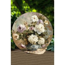 Dekoratif Uv Baskı Mdf Duvar Süsü – Çiçek Desenli – 33X33 cm & 20X20 cm DT174