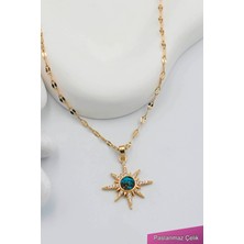 Trend Collection Kadın Paslanmaz Çelik Gold Zincir Kuzey Yıldızı Kolye Altın Renkli Özel Tasarım
