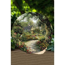 Bahçe & Kır Evi Manzaralı Uv Baskı Mdf Duvar Süsü – 33X33 cm & 20X20 cm DT182