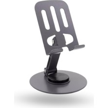 Büro Ev Ofis Hediyesi Için Metal Katlanır Döner Masaüstü Telefon Tablet Tutucu