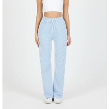 Çizgili Su Yolu Pijama Pantolon