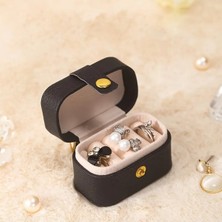 Şık Taşınabilir Takı Organizatör Kutusu, Seyahat Dostu ve Kompakt Tasarım