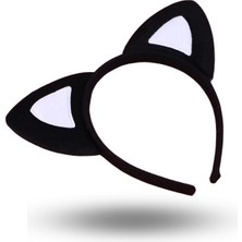 Büro Ev Ofis Etkinlik Gösteri Kedi Kostüm Tacı Için Kedi Kulak Pofuduk Taç