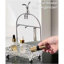 Kırık Cam Desenli Şeffaf Takı Organizeri, Dekoratif ve Şık Tasarım, Pratik Saklama Alanı