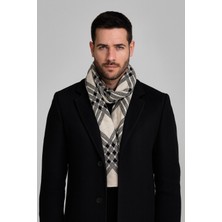 Sebir Moda Kareli Desenli Triko Atkı Kış Sezonu için Erkek Kullanıma Uygun Akrilik Malzeme