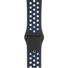 Piyasa Sepeti Apple Watch Series 4 40 MM Fileli Kordon Siyah-Lacivert