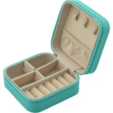 Yeşil Taşınabilir Seyahat Takı Kutusu, Küçük ve Şık Mücevher Saklama Çözümü