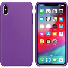 Piyasa Sepeti Apple iPhone XS Max Altı Açık Liquit Lansman Silikon Glayöl Moru