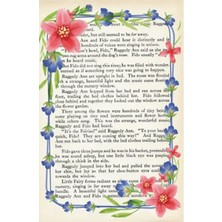 Şeffaf Ayraç 35 - Mavi Çiçek Çerçeve