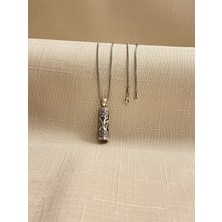 Muhammed Cevşen Spiga Zincir 925 Ayar Gümüş Kolye